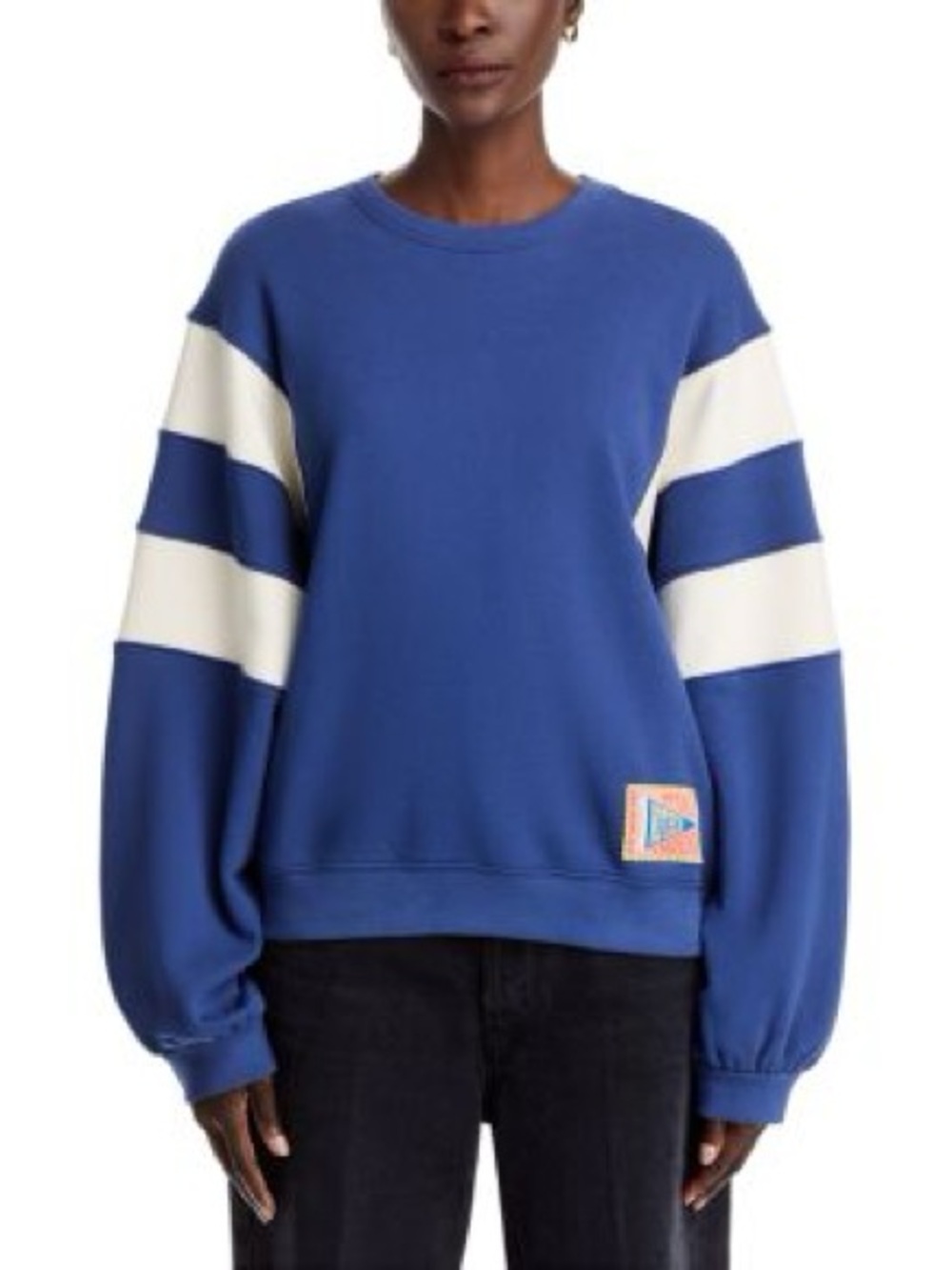 MOTHER The Drop Square Inset Crewneck Sweatshirt